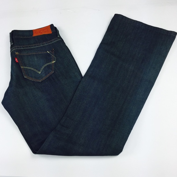 levi's dark wash jeans womens